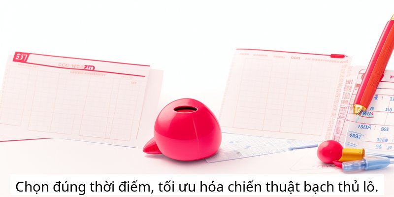 Chọn đúng thời điểm, tối ưu hóa chiến thuật bạch thủ lô.